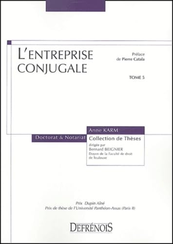 Stock image for L'entreprise conjugale for sale by Chapitre.com : livres et presse ancienne