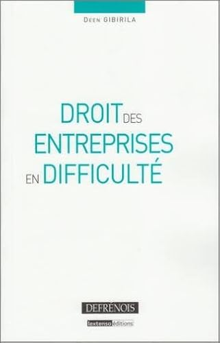 Stock image for Droit des entreprises en difficult for sale by Chapitre.com : livres et presse ancienne