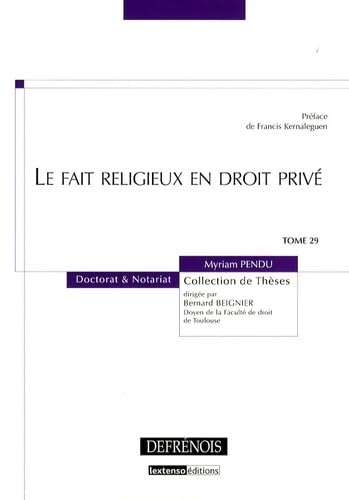 Stock image for Le fait religieux en droit priv for sale by Chapitre.com : livres et presse ancienne