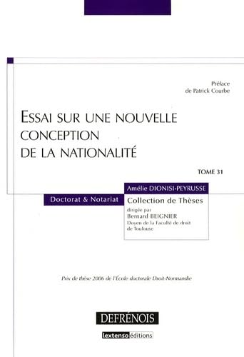 Stock image for Essai sur une nouvelle conception de la nationalit for sale by Chapitre.com : livres et presse ancienne