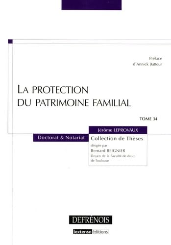 Stock image for La protection du patrimoine familial for sale by Chapitre.com : livres et presse ancienne