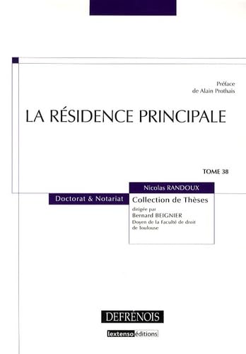 Stock image for La rsidence principale for sale by Chapitre.com : livres et presse ancienne