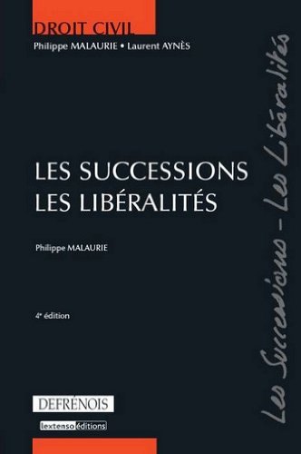 Stock image for Les successions, les libralits for sale by medimops