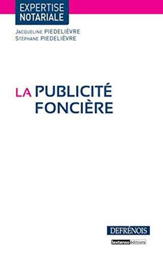 Stock image for La Publicit foncire for sale by Ammareal