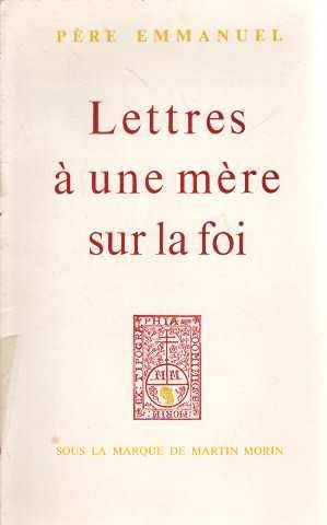 Stock image for Lettres  une mre sur la foi for sale by Ammareal