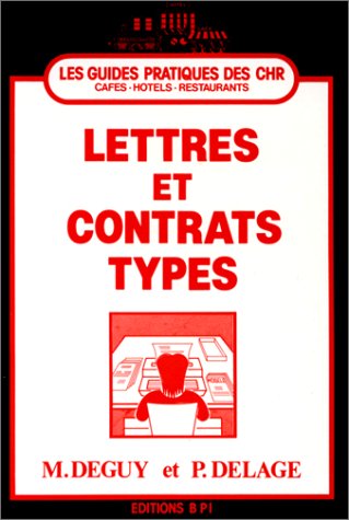 9782857080138: Lettres et contrats types