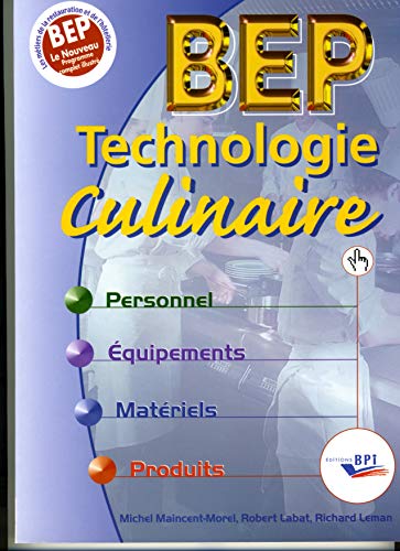 9782857083412: BEP Technologie culinaire Nouveau