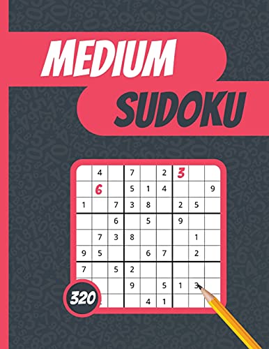 Beispielbild fr Medium Sudoku: 320 Medium Difficulty Sudoku Puzzles with Solutions zum Verkauf von Buchpark