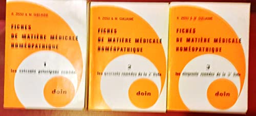 9782857421511: Fiches de matire mdicale homopathique