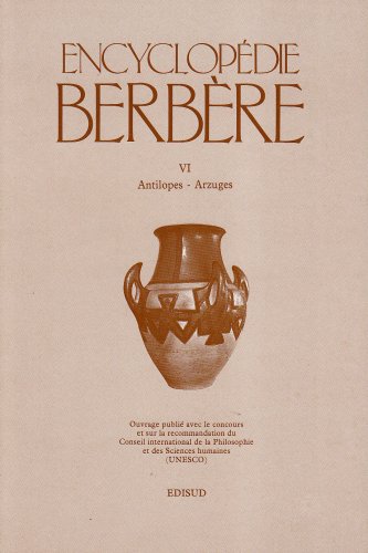 Beispielbild fr Encyclopdie berbre.: Tome 6 zum Verkauf von LeLivreVert