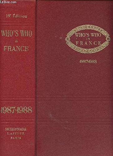 9782857840213: Who's who in France