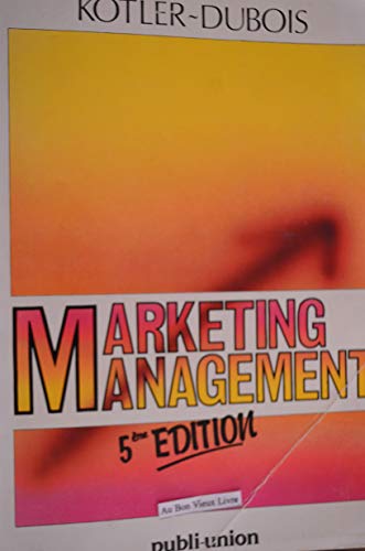 9782857900269: Marketing management