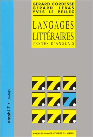 Beispielbild fr Langages littraires : Textes d'anglais zum Verkauf von Ammareal