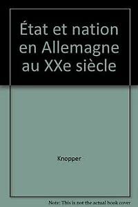 Beispielbild fr tat et nation en allemagne au XXe sicle zum Verkauf von Ammareal