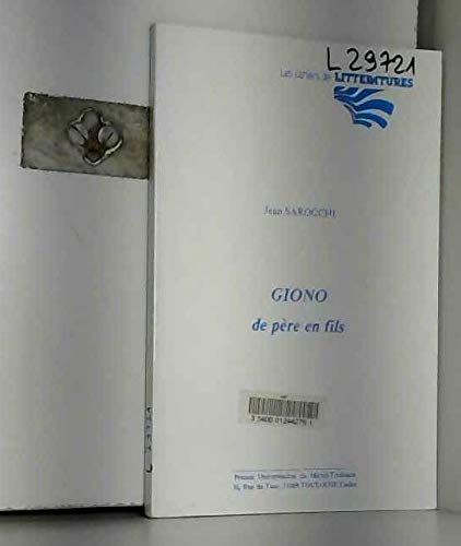Stock image for Giono de pere en fils for sale by Librairie La Canopee. Inc.