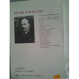 Imagen de archivo de Henri focillon a la venta por medimops