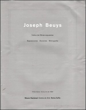 Imagen de archivo de Joseph Beuys Exposition Pompidou 1994 a la venta por mneme