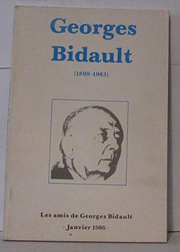 9782858810352: Georges Bidault ( 1899-1983 )