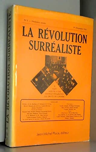 Beispielbild fr La Rvolution surraliste (1924-1929) zum Verkauf von medimops