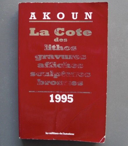 Stock image for Cote des lithos et bronzes, 1995 for sale by medimops