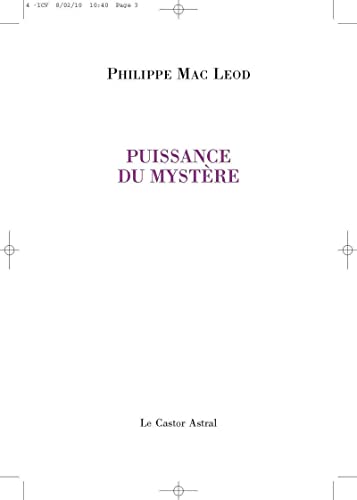 9782859208301: Puissance du mystre