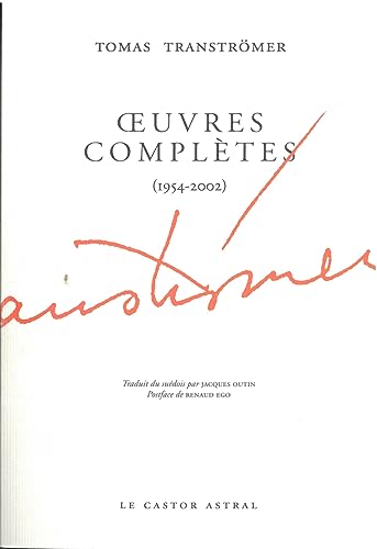 Oeuvres complÃ¨tes - 1954-2002 (9782859208929) by Transtromer, Tomas