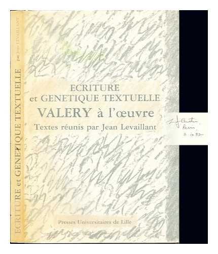 9782859391935: Ecriture et gntique textuelle: Valry  l'oeuvre