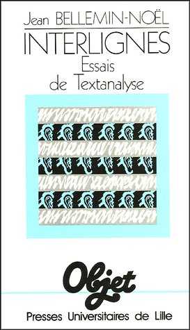 Beispielbild fr Interlignes : Essais de textanalyse zum Verkauf von Ammareal