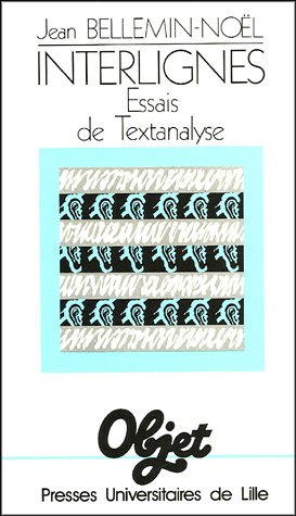 9782859393281: Interlignes - essais de textanalyse