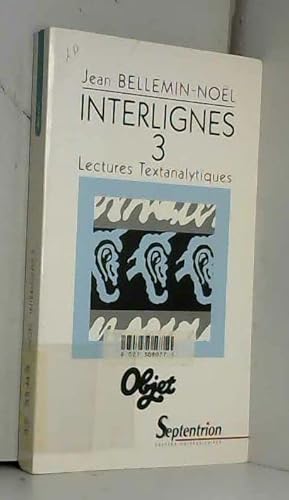 9782859394882: Interlignes: Lectures textanalytiques (3)