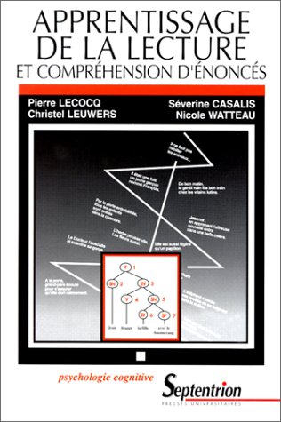 9782859395001: Apprentissage de la lecture et comprhension d'noncs