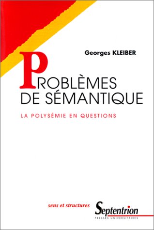 9782859395810: Problemes De Semantique. La Polysemie En Questions