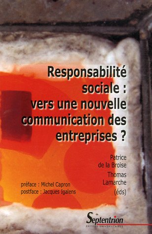 9782859399634: Responsabilit sociale : vers une nouvelle communication des entreprises ?