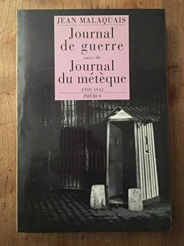 Stock image for Journal de guerre suivi de Journal du mtque 1939-1942 for sale by medimops