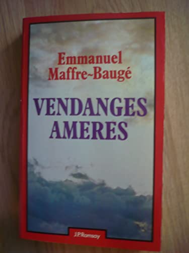 Stock image for Vendanges amres for sale by Librairie Th  la page