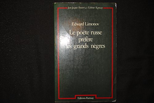 Beispielbild fr Le poete russe prefere les grands negres zum Verkauf von medimops