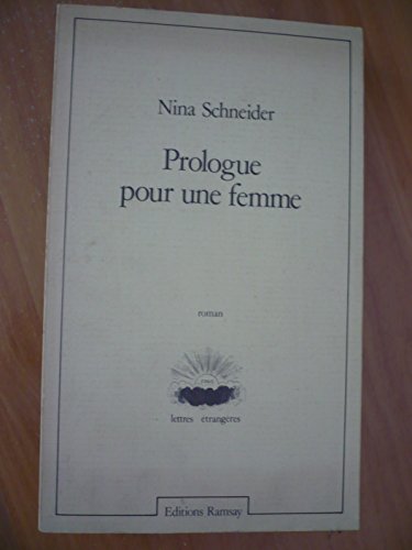 9782859562090: Prologue pour une femme