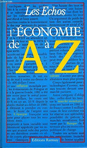 Beispielbild fr L'Economie de A  Z zum Verkauf von Ammareal