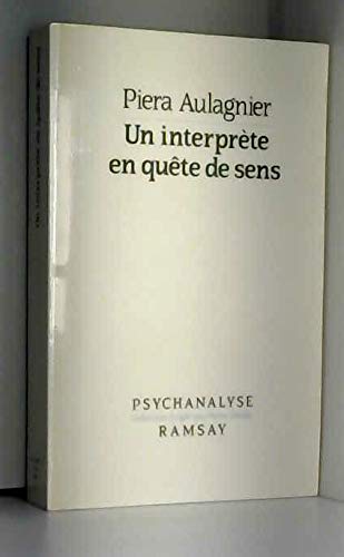 Beispielbild fr Un interprete en quete de sens (Psychanalyse) zum Verkauf von online-buch-de