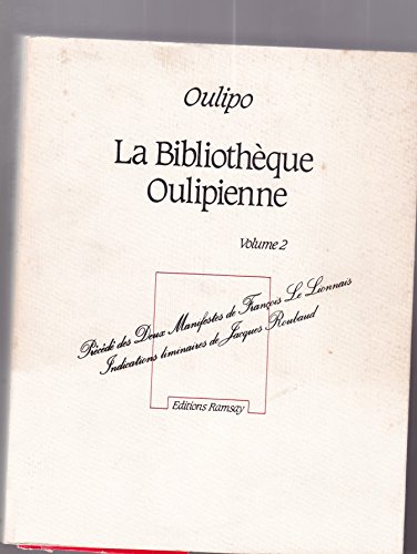 Stock image for La Bibliothque oulipienne, volume 2 for sale by Ammareal