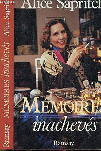 Beispielbild fr Mmoires inachevs zum Verkauf von medimops