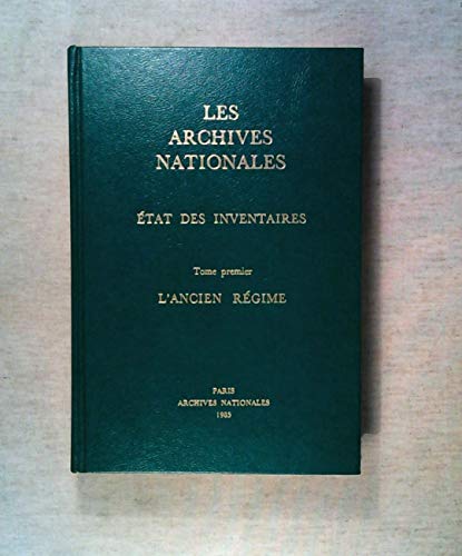 Stock image for Etat des Inventaires, Tome premier, L'ancien regime for sale by Marlis Herterich