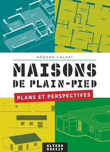 Beispielbild fr Maisons de plain-pied, plans et perspectives zum Verkauf von medimops