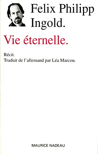 Beispielbild fr Vie ternelle zum Verkauf von Ammareal