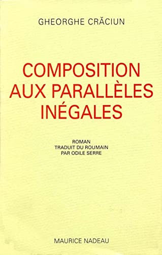 Beispielbild fr Composition aux paralleles inegales zum Verkauf von Ammareal
