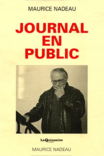 Imagen de archivo de Journal en public a la venta por Ammareal