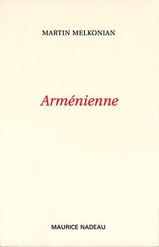 Beispielbild fr Armenienne zum Verkauf von Ammareal