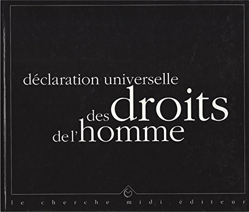 Beispielbild fr D claration Universelle des droits de l'Homme Collectif zum Verkauf von LIVREAUTRESORSAS