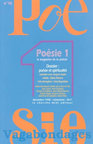 9782862746272: Poesie 1 / Vagabondages N 16 Decembre 1998 : Poesie Et Spiritualite