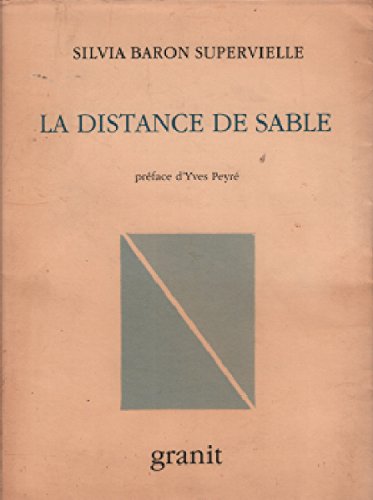 Stock image for LA DISTANCE DE SABLE. (SIGNED) for sale by Burwood Books